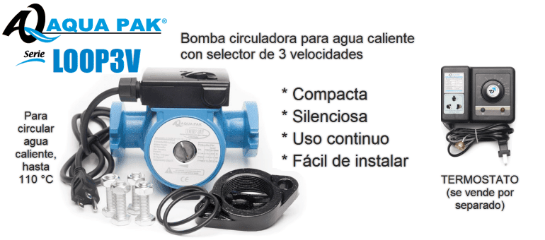Bombas circuladoras de agua caliente